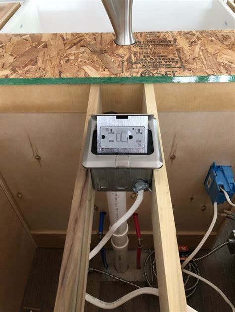 electrical box for island|kitchen island electrical receptacle location.